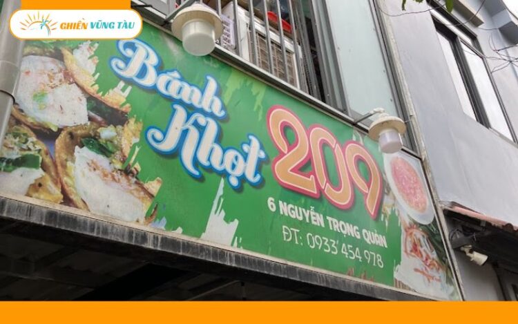 Review mới nhất về quán Bánh Khọt 209 Vũng Tàu đáng thử 1 lần 6 bánh khọt 209