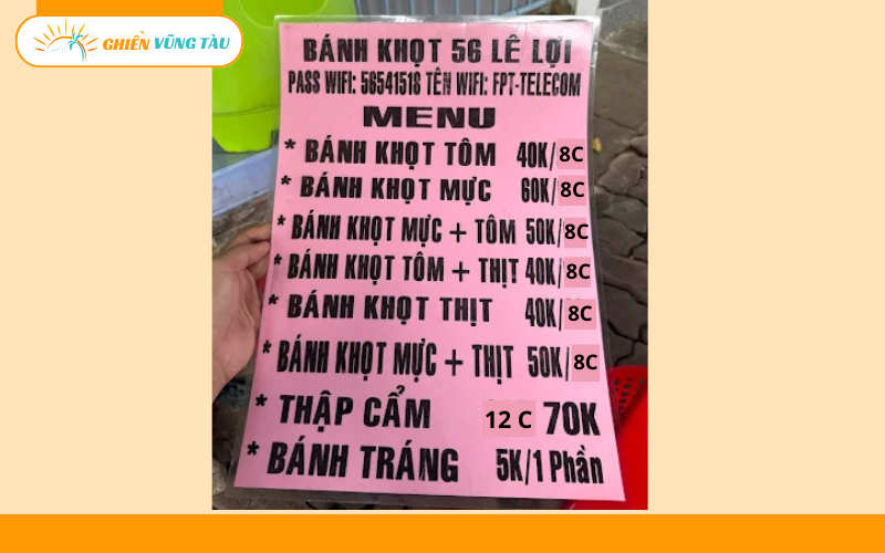 bánh khọt 56 lê lợi