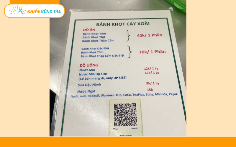 bánh khọt cây xoài