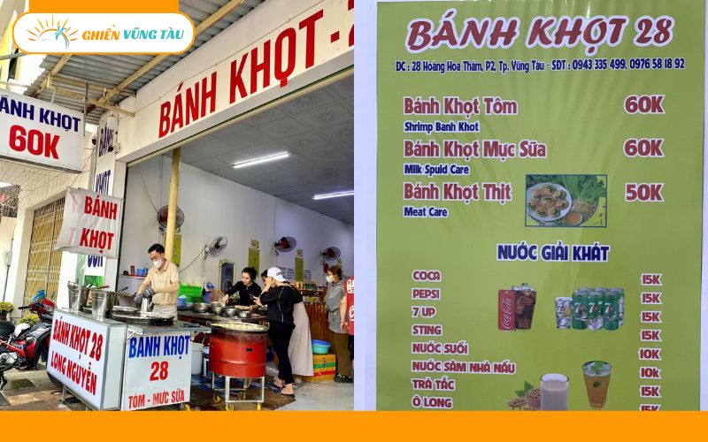 Review quán bánh khọt 28 Vũng Tàu xay bột tại chỗ siêu ngon 8 bánh khọt 28 vũng tàu