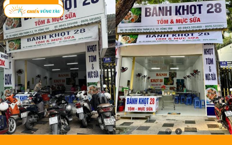 Review quán bánh khọt 28 Vũng Tàu xay bột tại chỗ siêu ngon 6 bánh khọt 28 vũng tàu