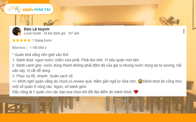 Review bánh khọt Cô Hằng - Vị ngon đậm đà, hương vị miền nam 10 bánh khọt cô hằng