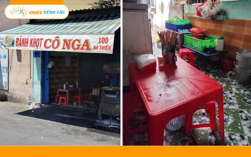 Review mới nhất về quán bánh khọt Cô Nga giá rẻ ở Vũng Tàu 6 bánh khọt cô nga