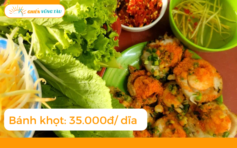 Review mới nhất về quán bánh khọt Cô Nga giá rẻ ở Vũng Tàu 8 bánh khọt cô nga