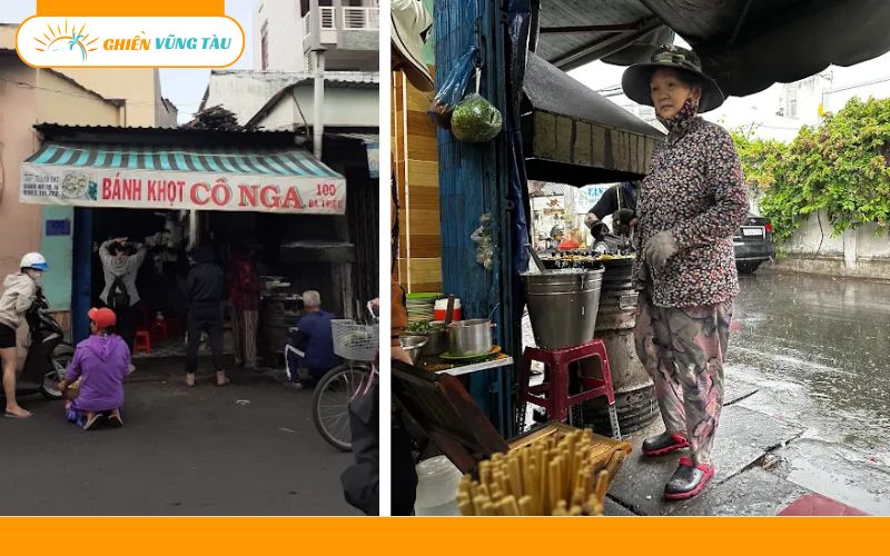 Review mới nhất về quán bánh khọt Cô Nga giá rẻ ở Vũng Tàu 8 bánh khọt cô nga