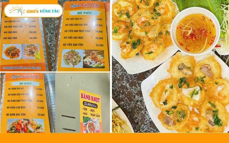 Review mới nhất về quán bánh khọt Sáu Quê cực ngon ở Vũng Tàu 7 bánh khọt sáu quê