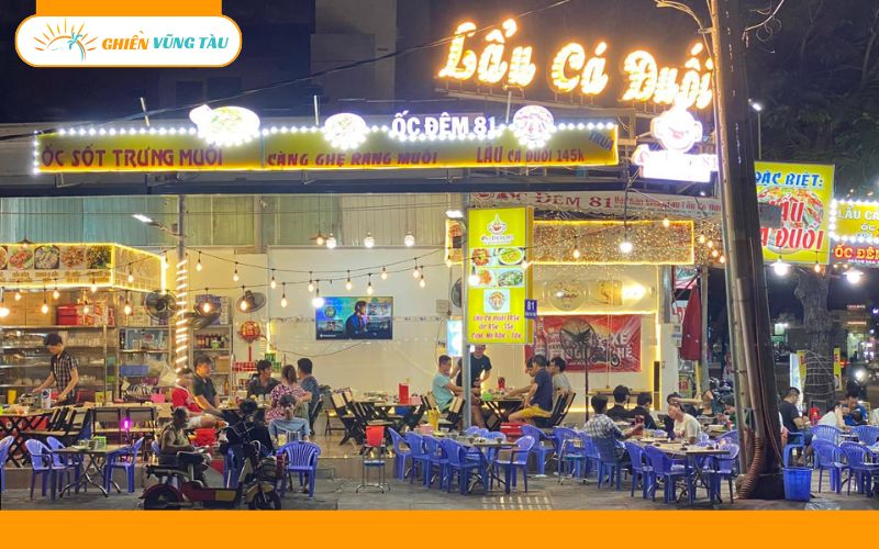 Review quán Lẩu Cá Đuối Ốc Đêm 81 mở cửa 24/24 tại Vũng Tàu 7 lẩu cá đuối ốc đêm 81