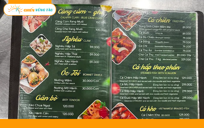 quán ốc - lẩu cá đuối nhân hậu bà rịa - vũng tàu