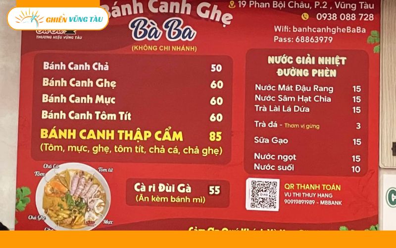 bánh canh ghẹ bà ba
