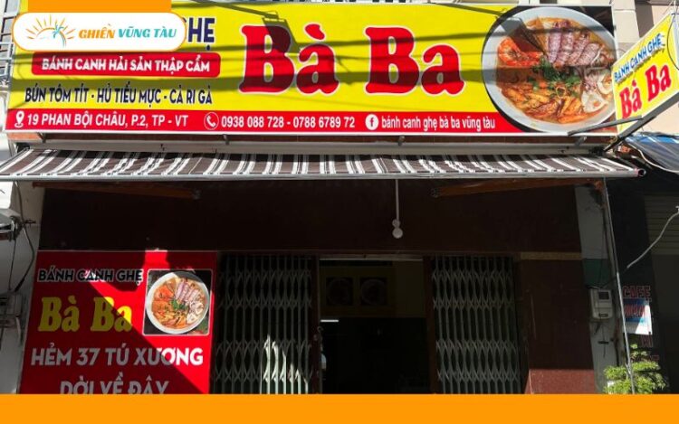 bánh canh ghẹ bà ba