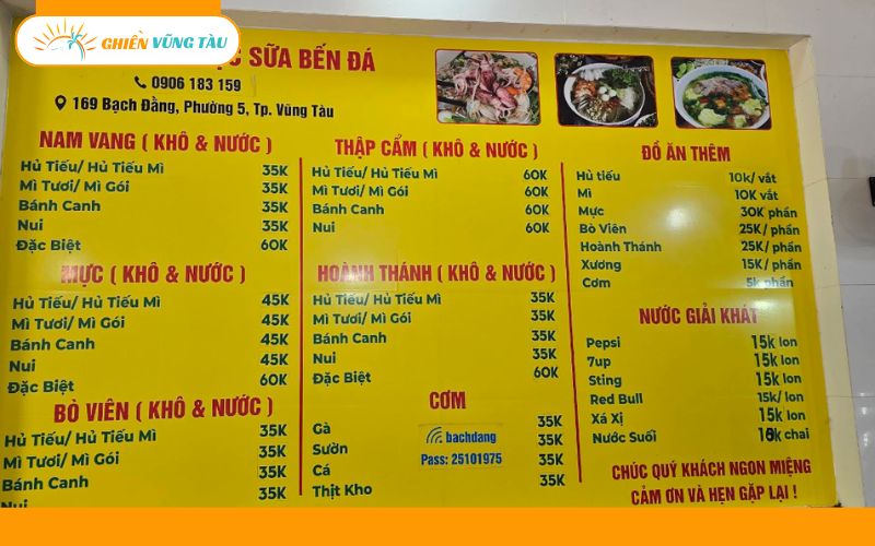 Review quán hủ tiếu mực sữa Bến Đá 231 nổi tiếng tại Vũng Tàu 10 hủ tiếu mực sữa
