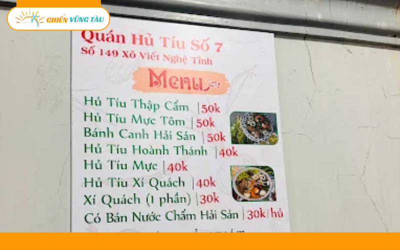 hủ tiếu số 7 vũng tàu