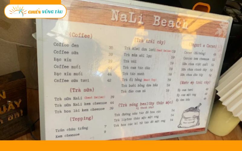 Review quán cà phê Nali Beach - View biển Vũng Tàu siêu chill 17 nali beach
