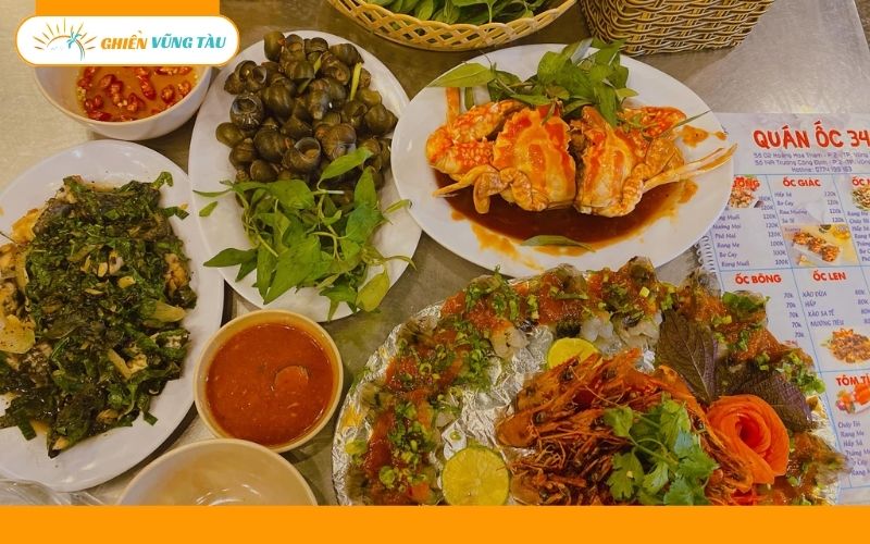 Review mới nhất về quán ốc 34 Vũng Tàu được du khách quan tâm 7 ốc 34 vũng tàu