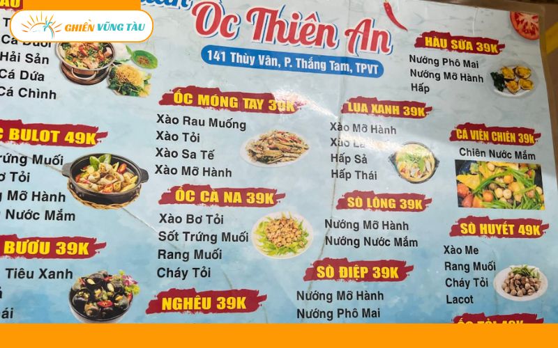 Review mới nhất về quán ốc Thiên An Vũng Tàu - Đánh giá chi tiết 8 ốc thiên an vũng tàu