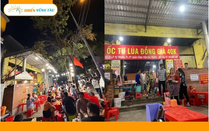 Review mới nhất về quán Ốc Tư Lúa ở Vũng Tàu ăn ngon, giá rẻ 11 ốc tư lúa