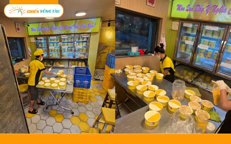 bánh bông lan trứng muối gốc cột điện