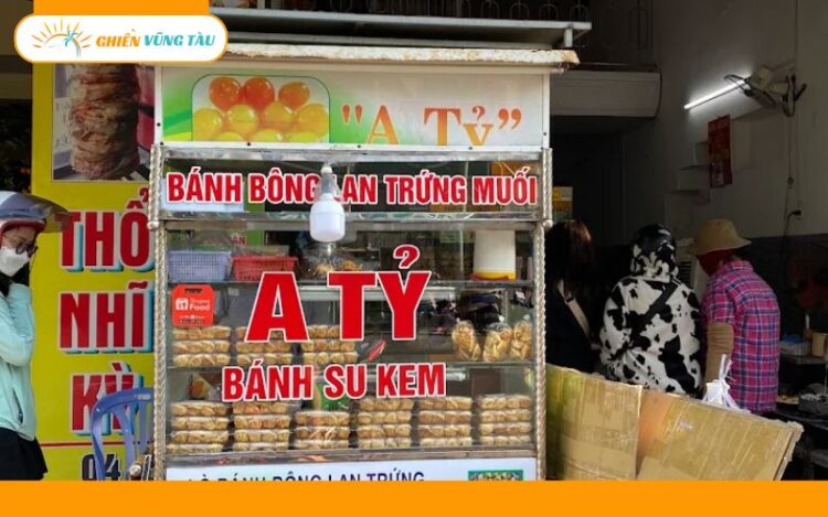 Review mới nhất về tiệm bánh bông lan trứng muối A Tỷ Vũng Tàu 6 bông lan trứng muối a tỷ