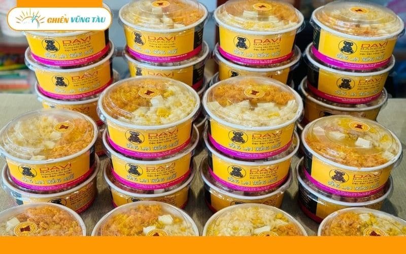 Review mới nhất về tiệm bánh bông lan trứng muối Davi Bakery 12 bông lan trứng muối davi bakery