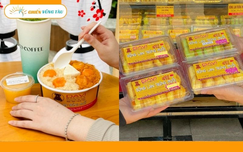 Review mới nhất về tiệm bánh bông lan trứng muối Davi Bakery 15 bông lan trứng muối davi bakery