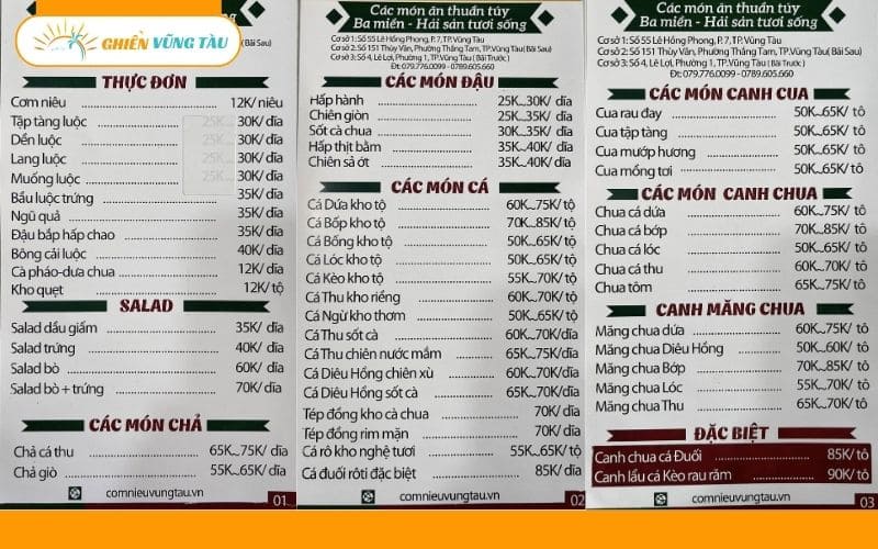 cơm niêu 55 vũng tàu