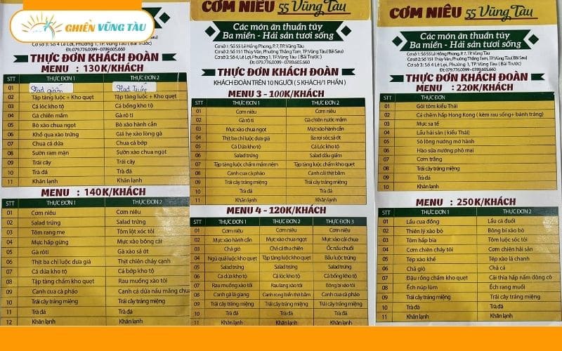 cơm niêu 55 vũng tàu
