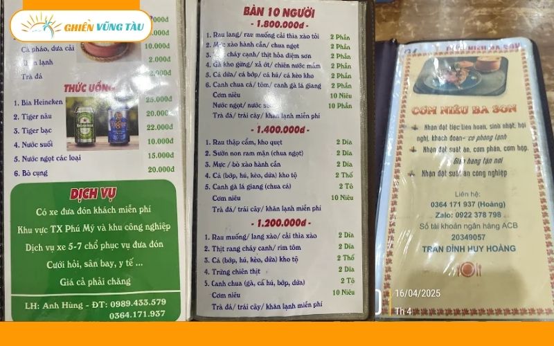 cơm niêu ba son phú mỹ