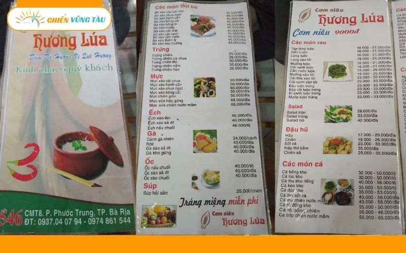 Review mới nhất về quán cơm niêu Hương Lúa ngon tuyệt ở Bà Rịa 8 cơm niêu hương lúa