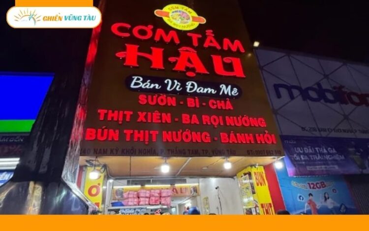 Review mới nhất về tiệm cơm tấm Hậu Vũng Tàu - Quán cơm bình dân 6 cơm tấm hậu vũng tàu
