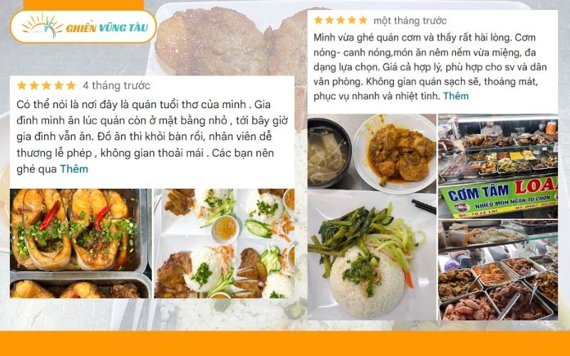 Review mới nhất về quán cơm tấm Loan Vũng Tàu 9 cơm tấm loan vũng tàu