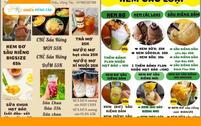 Review mới nhất về quán Kem Bơ Gác Mơ nổi tiếng ở Vũng Tàu 9 kem bơ gác mơ