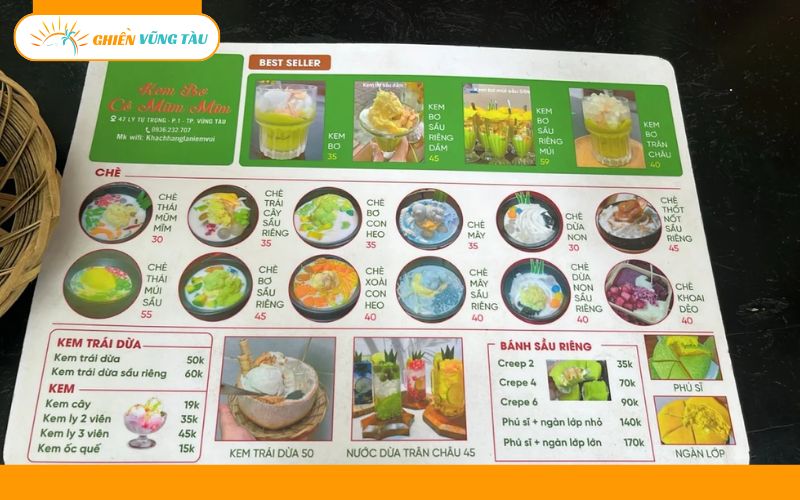 kem bơ sầu riêng cô mũm mĩm