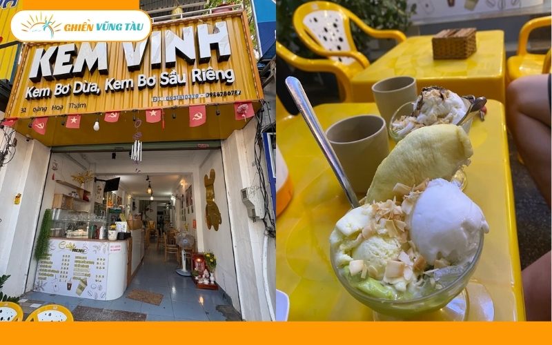 kem bơ sầu riêng vũng tàu