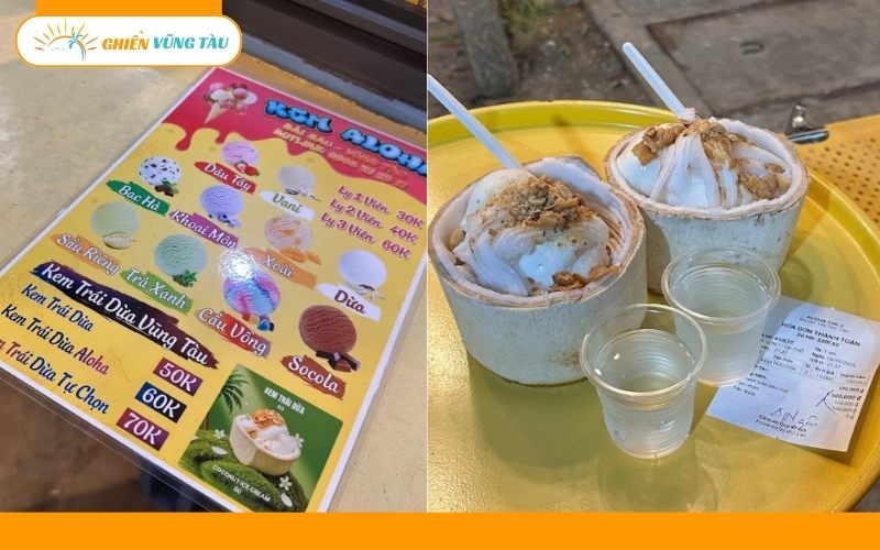 kem dừa vũng tàu