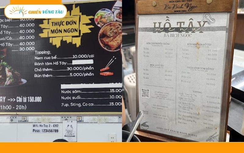 bún chả hồ tây vũng tàu