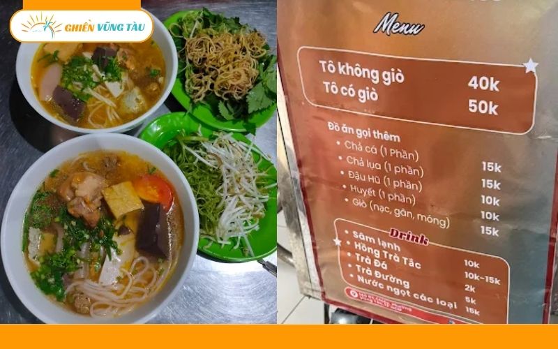 Review mới nhất về quán bún riêu Đồ Chiểu ngon - giá rẻ Vũng Tàu 7 bún riêu đồ chiểu