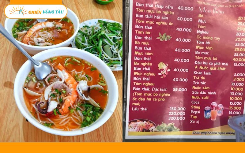bún thái kỳ duyên vũng tàu