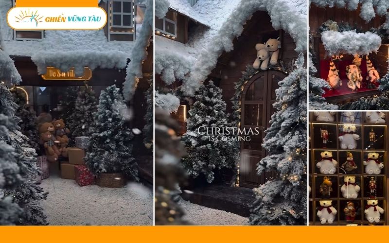 quán cafe trang trí noel ở vũng tàu