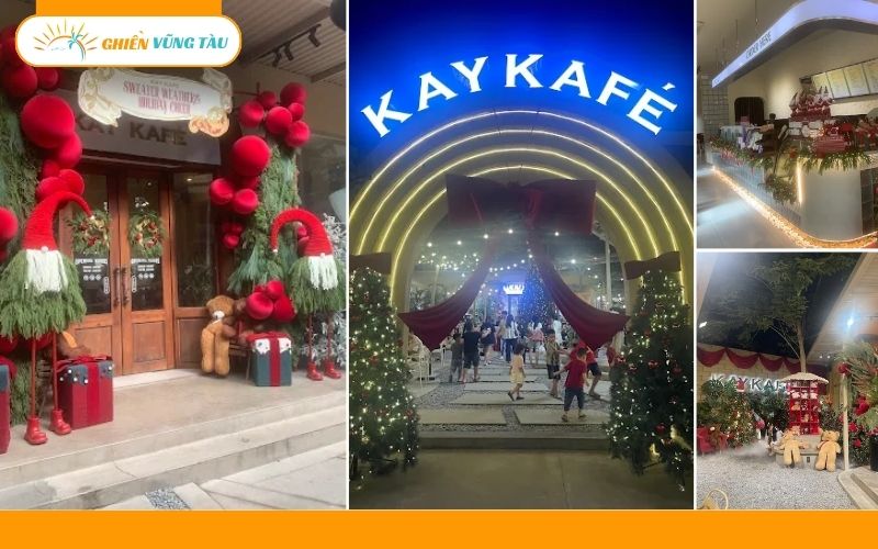 quán cafe trang trí noel ở vũng tàu