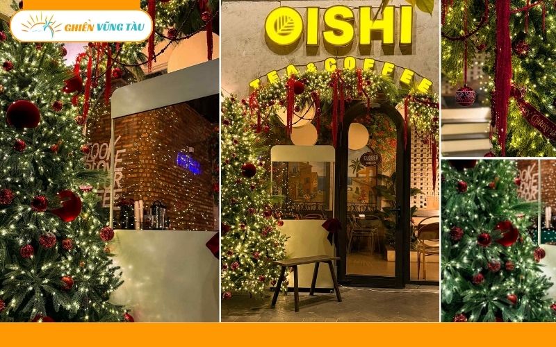 quán cafe trang trí noel ở vũng tàu