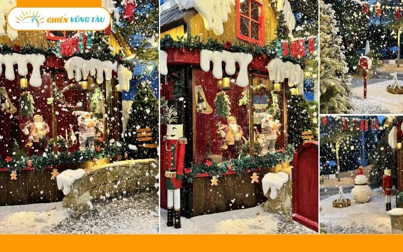 quán cafe trang trí noel ở vũng tàu