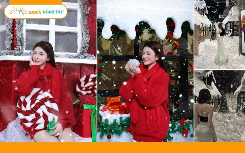 quán cafe trang trí noel ở vũng tàu