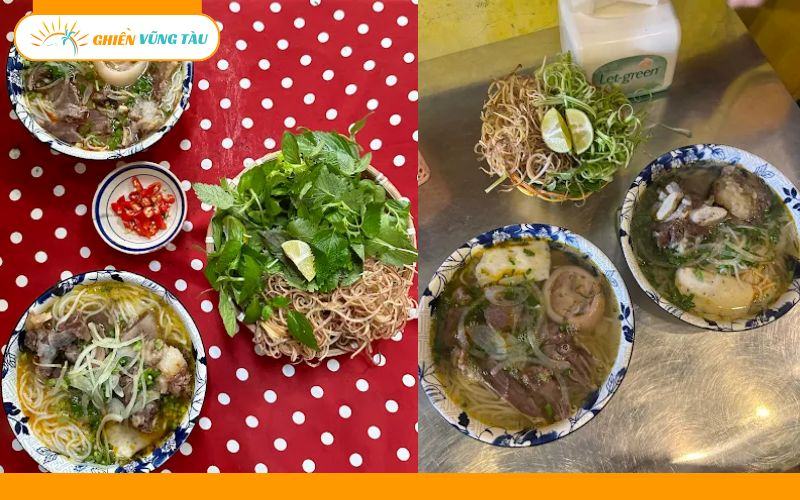 Review mới nhất về quán bún bò Cô Tư Vũng Tàu núp hẻm, chill mát 10 bún bò cô tư