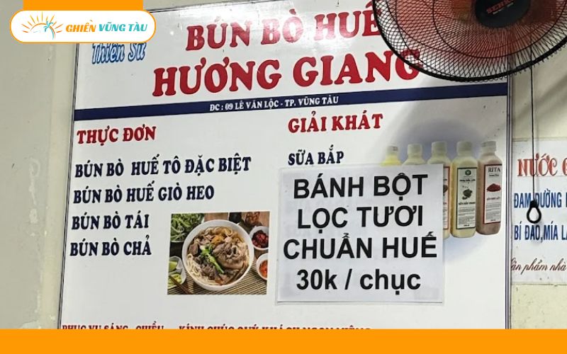 bún bò hương giang vũng tàu