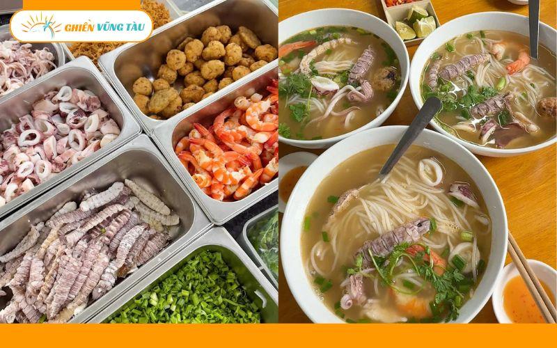 bún hải sản bề bề lộc dương