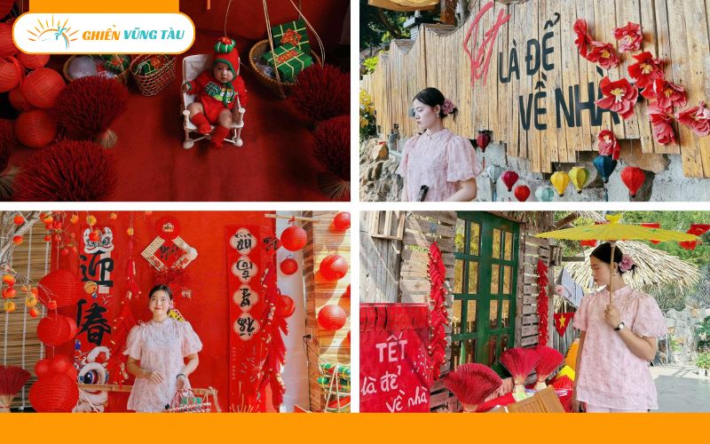 Quán cafe trang trí Tết đẹp ở Vũng Tàu