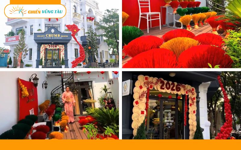 Quán cafe trang trí Tết đẹp ở Vũng Tàu