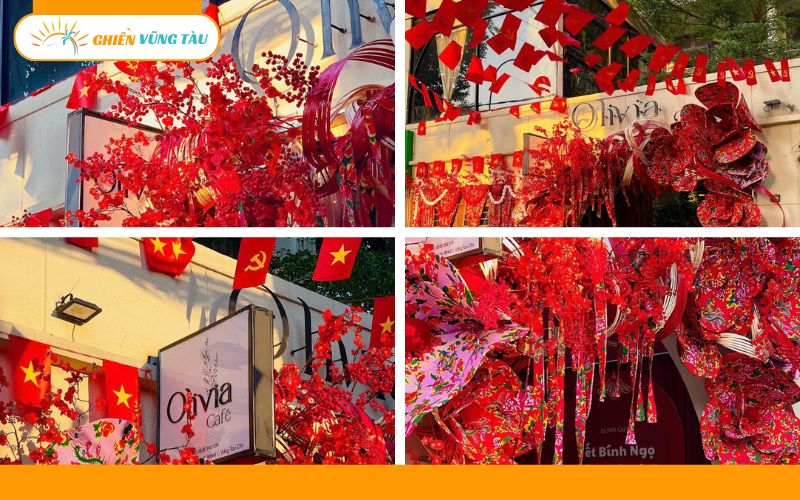 Quán cafe trang trí Tết đẹp ở Vũng Tàu