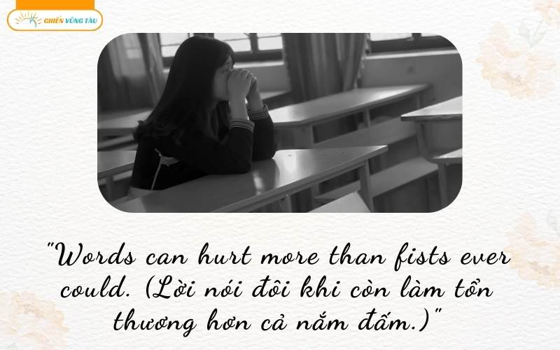 những câu nói hay về bạo lực học đường