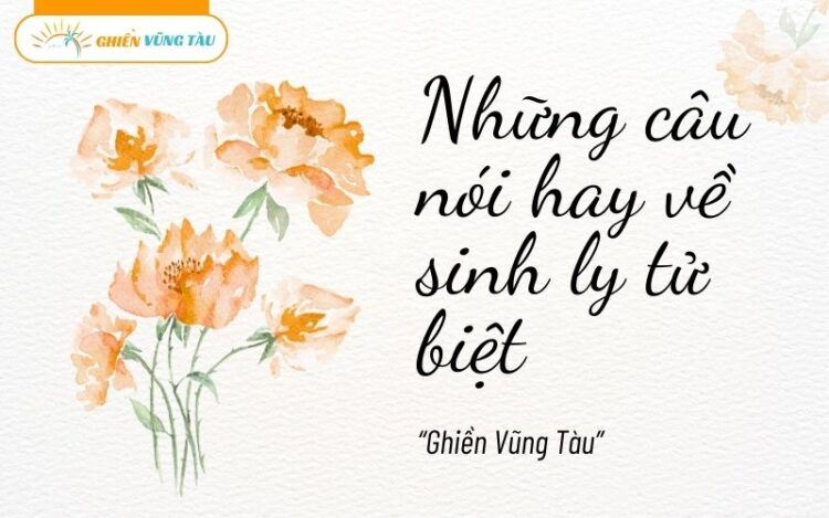 những câu nói hay về sinh ly tử biệt
